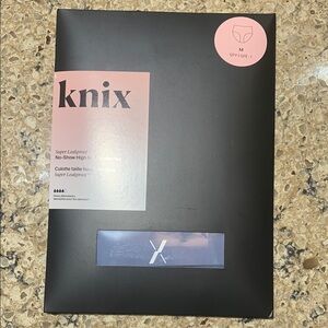 NWT! KNIX No-Show High Rise Period Underwear, size M